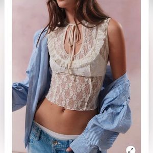 Kimchi Blue Jenna Sheer Lace Top